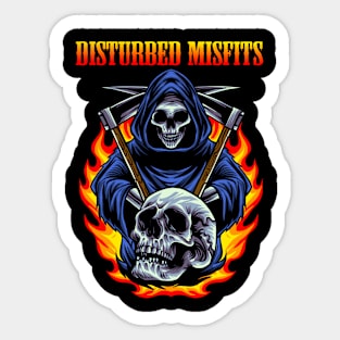 DISTURBED MISFITS BAND Sticker